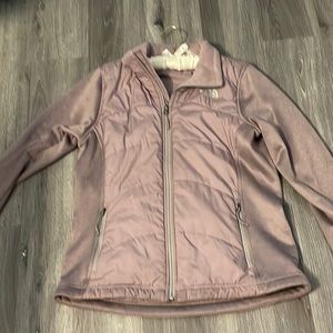North Face coat Large . Soft shell vest and fleece sleeve. Near perfect.